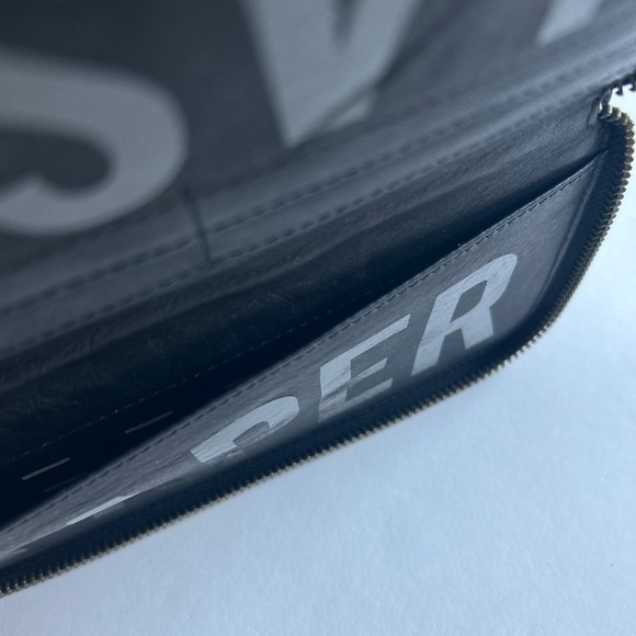 Rebecca Minkoff Black Leather RFID Blocking Zip Around Wallet - Picture 10 of 12